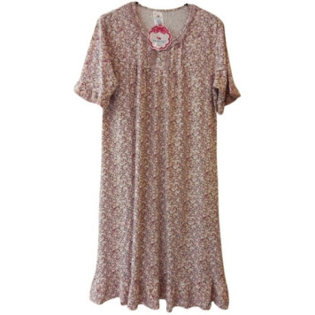 Сорочка жіноча 6084 бамбукова з мереживом 2XL-4XL SAIMEIQI-2